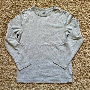 Boy’s Wonder Nation Long Sleeve Tee; Gray; Size L (10/12)